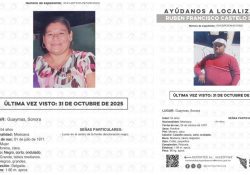Pareja reportada como desaparecida en Guaymas es localizada sana y a salvo.