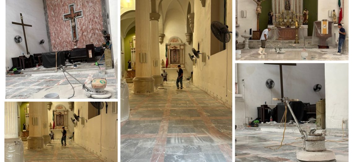 Inician trabajos de rehabilitación del templo San Fernando