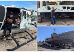Alistan avión y helicóptero para convertirlos en arrecifes artificiales