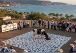 Regresa a San Carlos el juego de adivinar «Donde defecará la vaca#