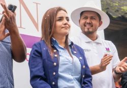 Grecia Quiroz, viuda de Manzo, rinde protesta como alcaldesa de Uruapan