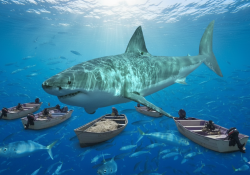 Advierten a pescadores por temporada de riesgo de tiburones