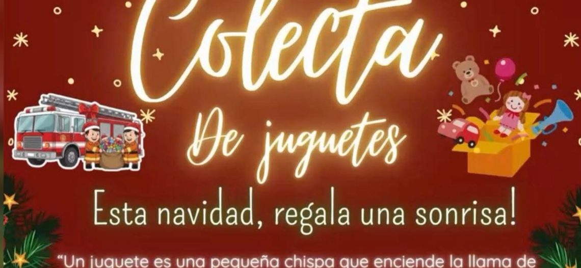 Invitan Bomberos de Guaymas a sumarse a colecta Navideña de juguetes