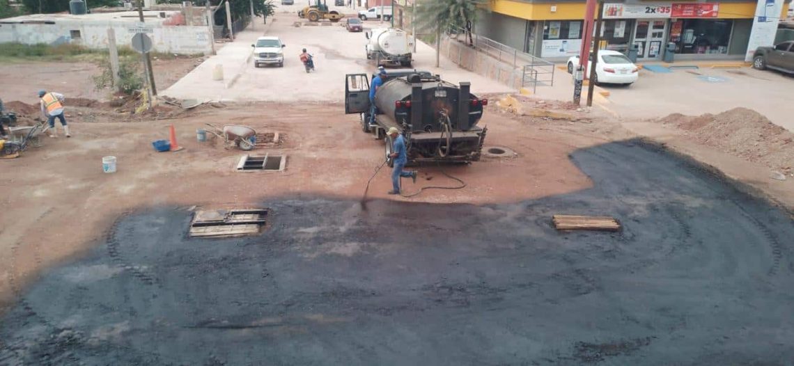 Destinan 40 millones de pesos para pavimentación en Guaymas