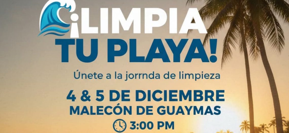 Convocan ciudadanos a limpieza del malecón en Guaymas