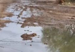 Colonias de Empalme exigen atención a colapso de drenaje