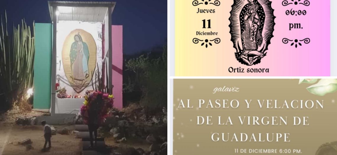 Alistan caminata y velación a la virgen en el poblado de Ortiz