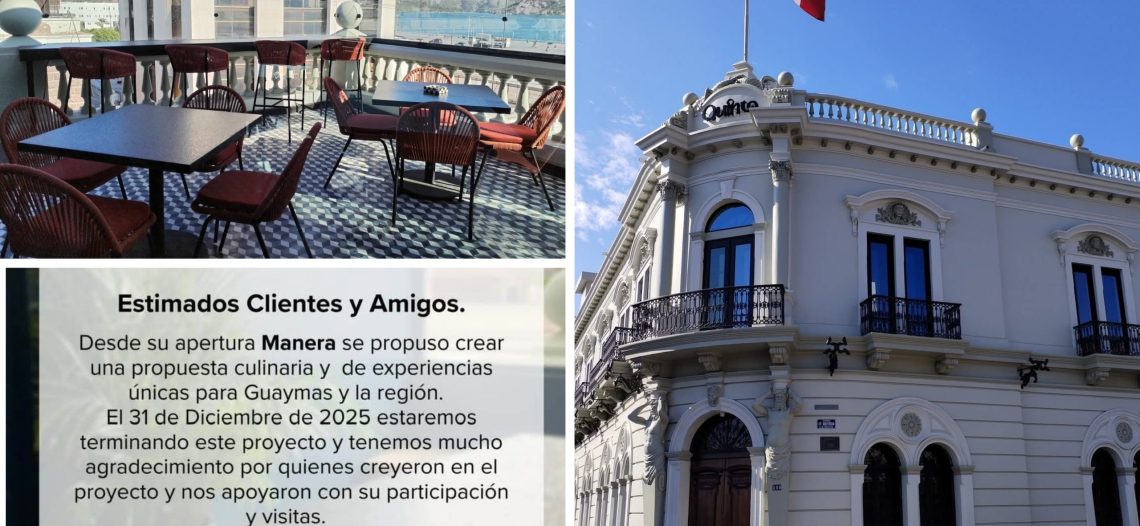 Anuncian cierre de restaurante del antiguo edificio del Banco Nacional