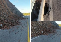 Presenta carretera No. 85 fallas peligrosas en zona de San Marcial