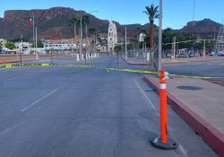 Cierran la Calle 24 por instalación de la Villa del Pueblo en Guaymas