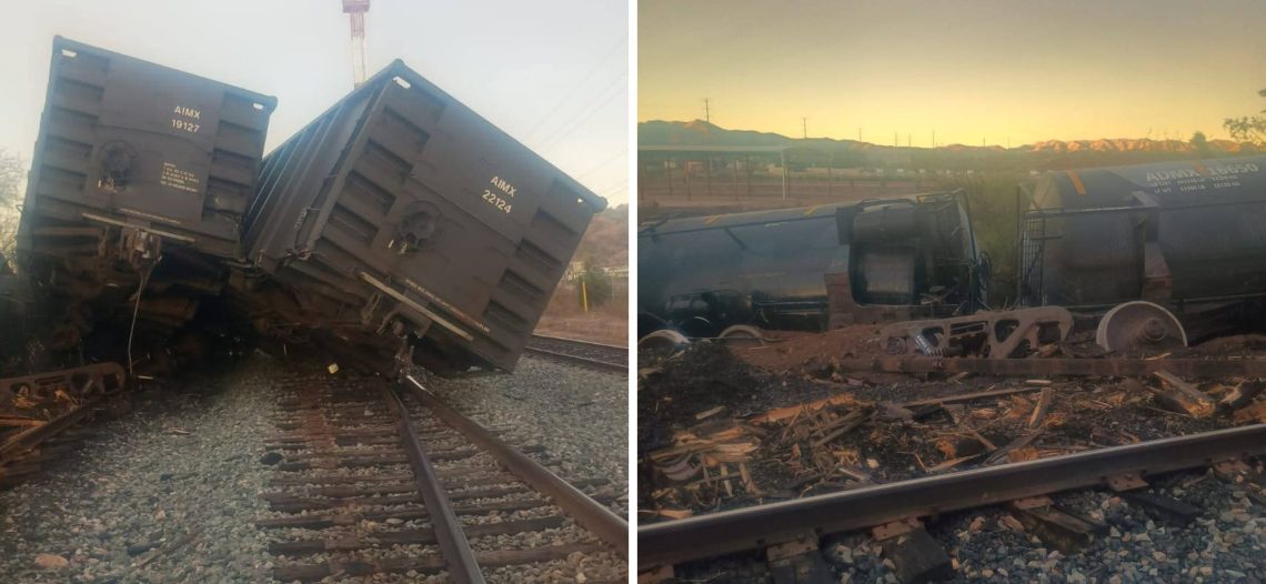 Otro descarrilamiento en Nogales