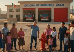 Piden en Vicam apoyo para estación de bomberos