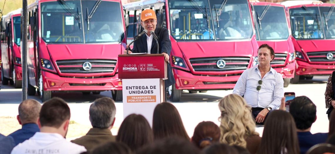 Modernizan flota de transporte en Hermosillo con 49 nuevas unidades