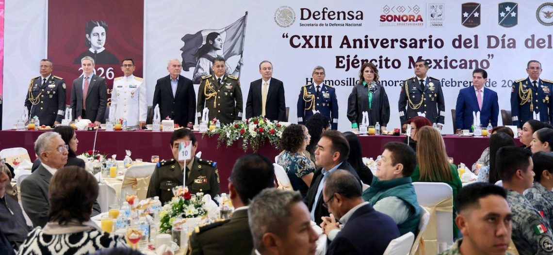 Reconoce Gobernador Durazo lealtad y compromiso del Ejército México