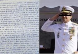 Se dice inocente vicealmirante preso; su cuñada pide apoyo a la presidenta