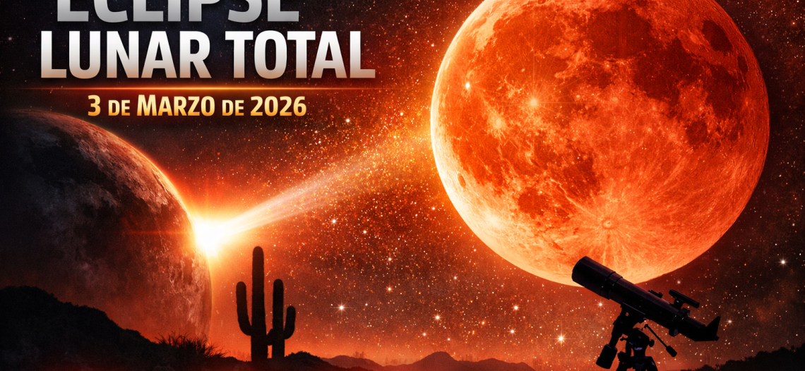 Visible en Sonora eclipse lunar el próximo 3 de marzo