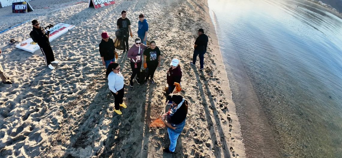 Realizan jornada de limpieza en playa Miramar