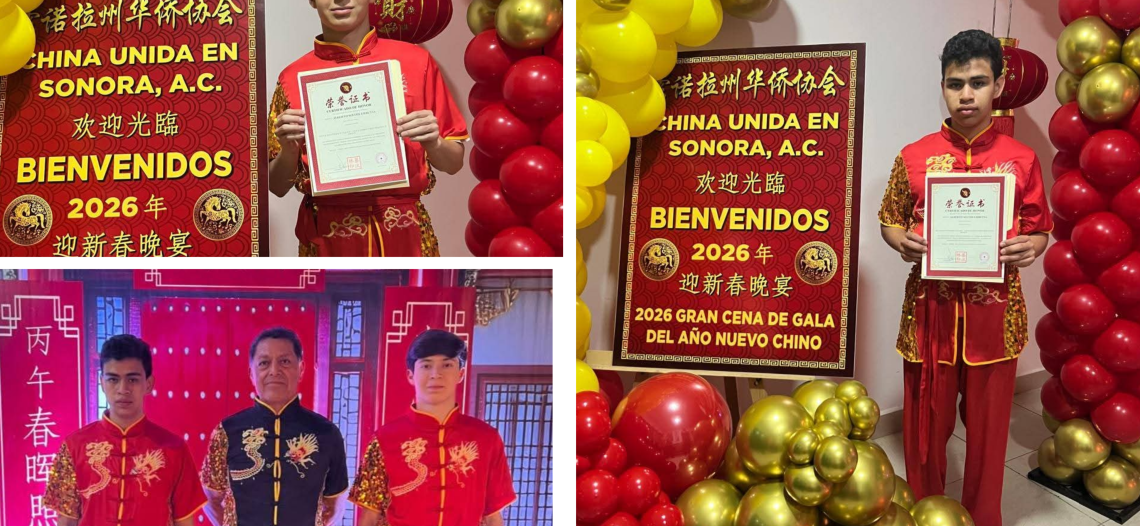 Reconoce comunidad China de Sonora a artemarcialistas guaymenses
