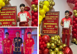 Reconoce comunidad China de Sonora a artemarcialistas guaymenses