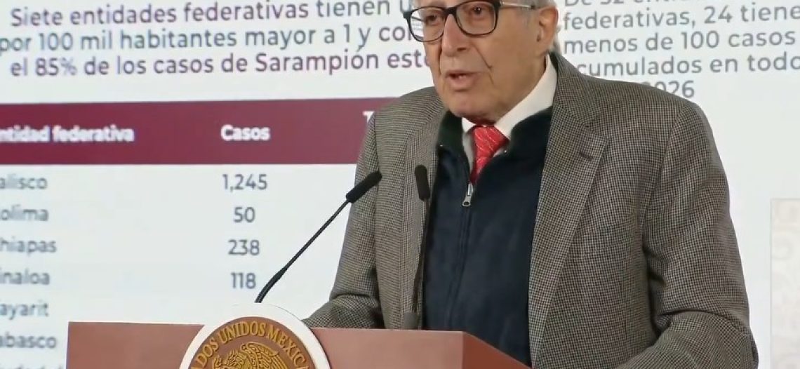 Secretaría de Salud alerta por brotes de sarampión en siete estados