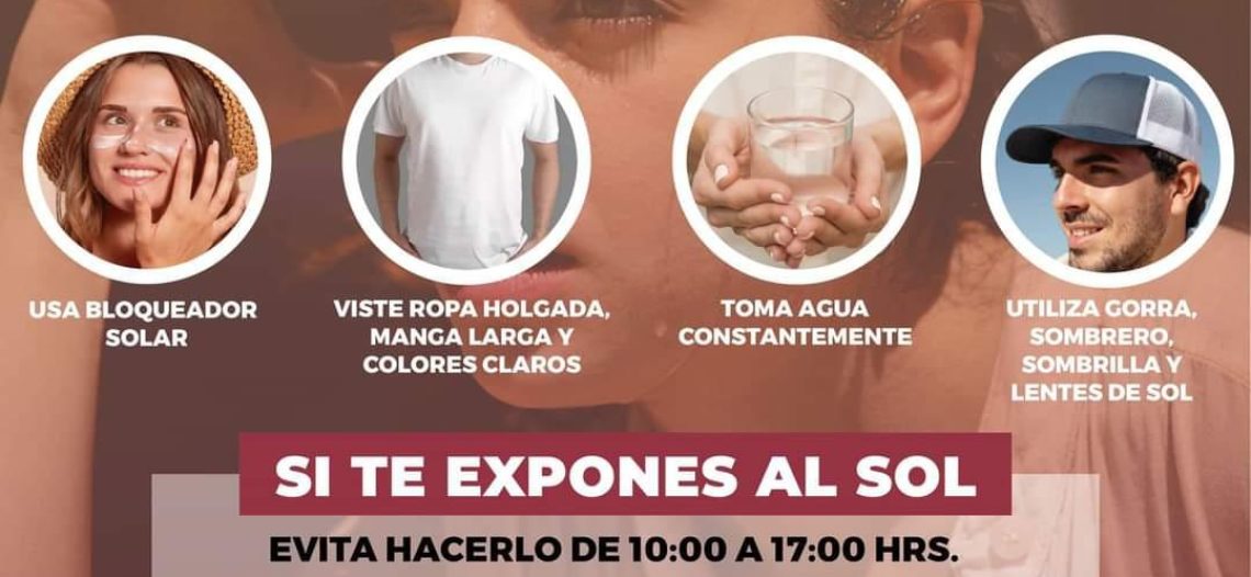 Llama Salud Sonora a protegerse ante altas temperaturas en la entidad