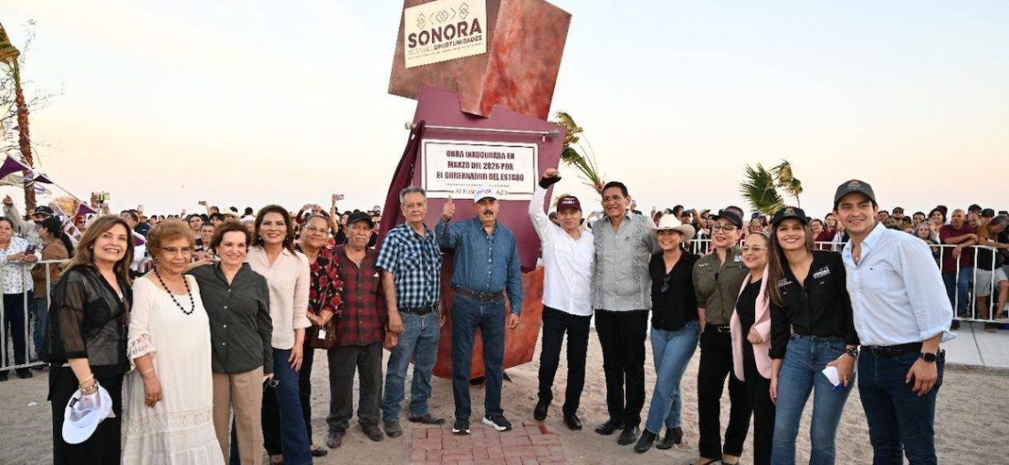 Entregan primera etapa del Malecón Turístico del Cochorit en Empalme
