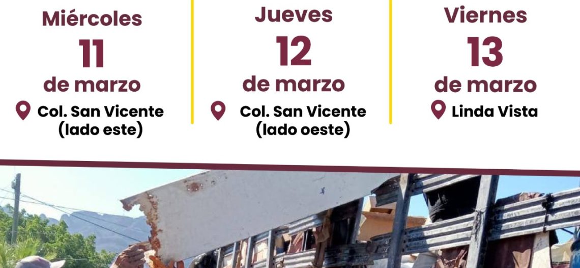 Mantiene el Ayuntamiento de Guaymas Jornada de descacharre en las colonias