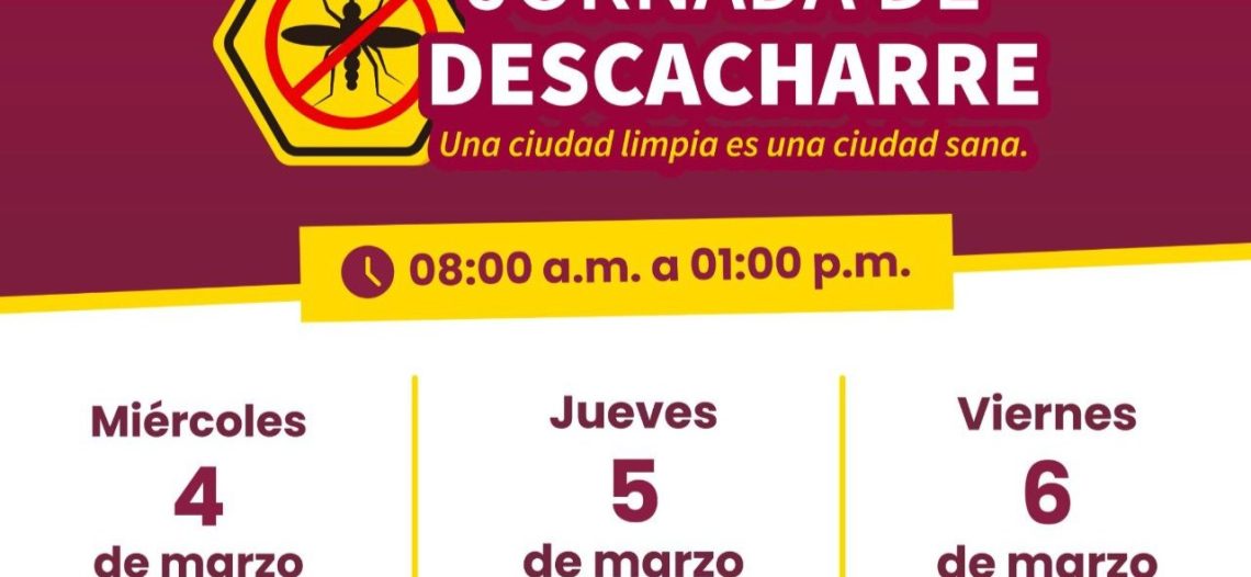 Promueven nueva jornada de descacharre en Guaymas