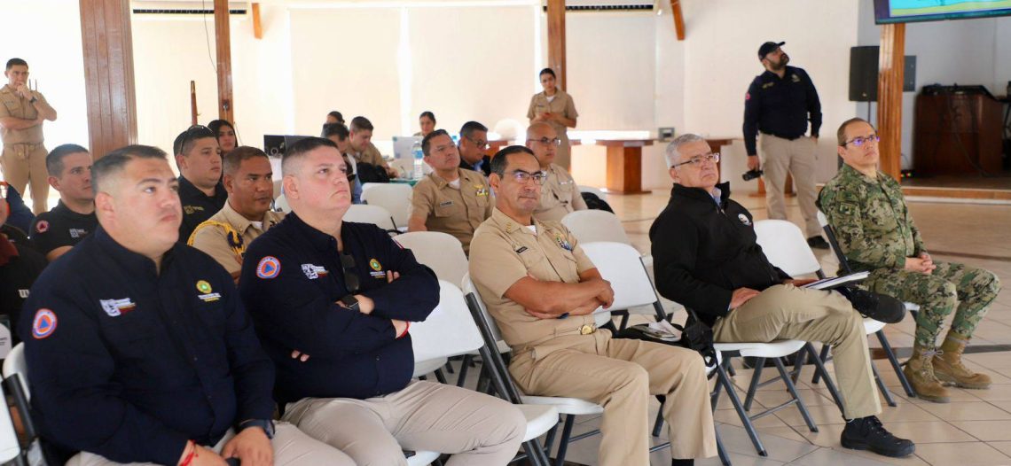 Alistan simulacro de derrame de hidrocarburos en la bahía de Guaymas