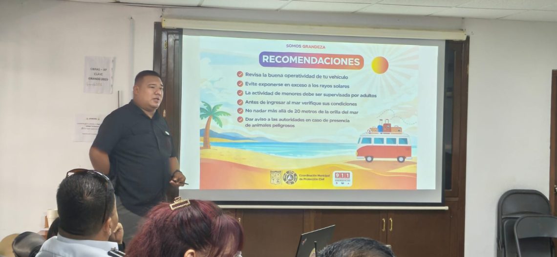 Afinan detalles para operativo Semana Santa Empalme 2026