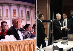 Tiroteo en cena con Donald Trump