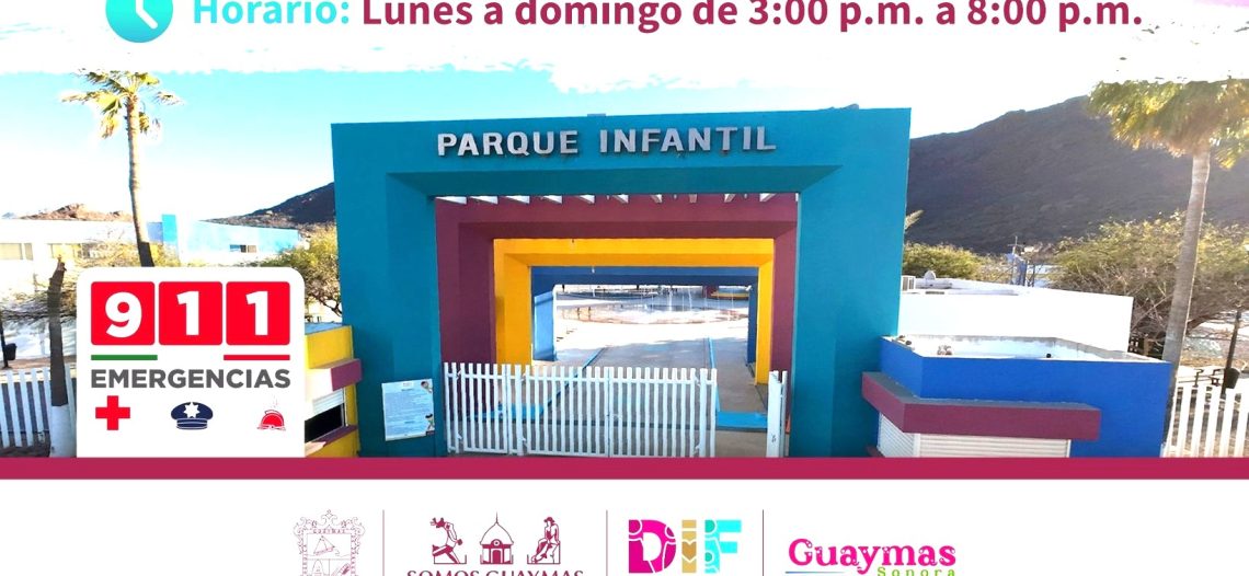Invitan a disfrutar del Parque Infantil estos días de asueto