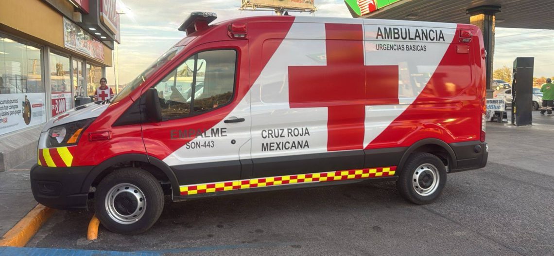 Entregan nueva ambulancia a Cruz Roja Empalme