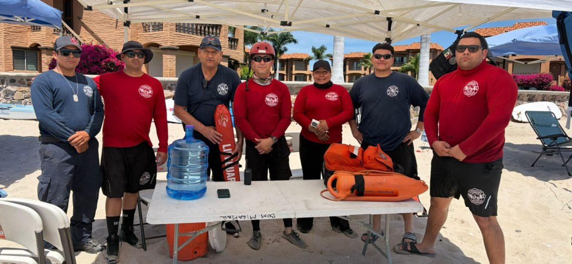 Despliegan Bomberos operativo en playas de Guaymas