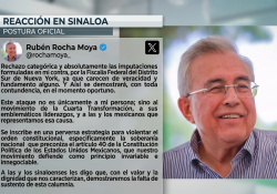 Rocha Moya se defiende de acusaciones de Estados Unidos