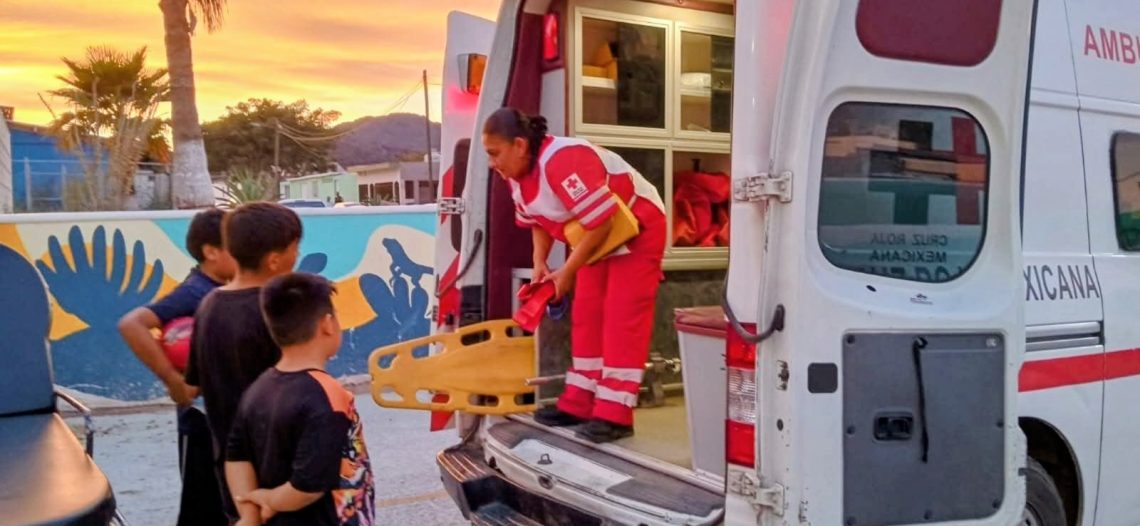Realiza Cruz Roja Guaymas Expo Comunitaria en colonia Centinela