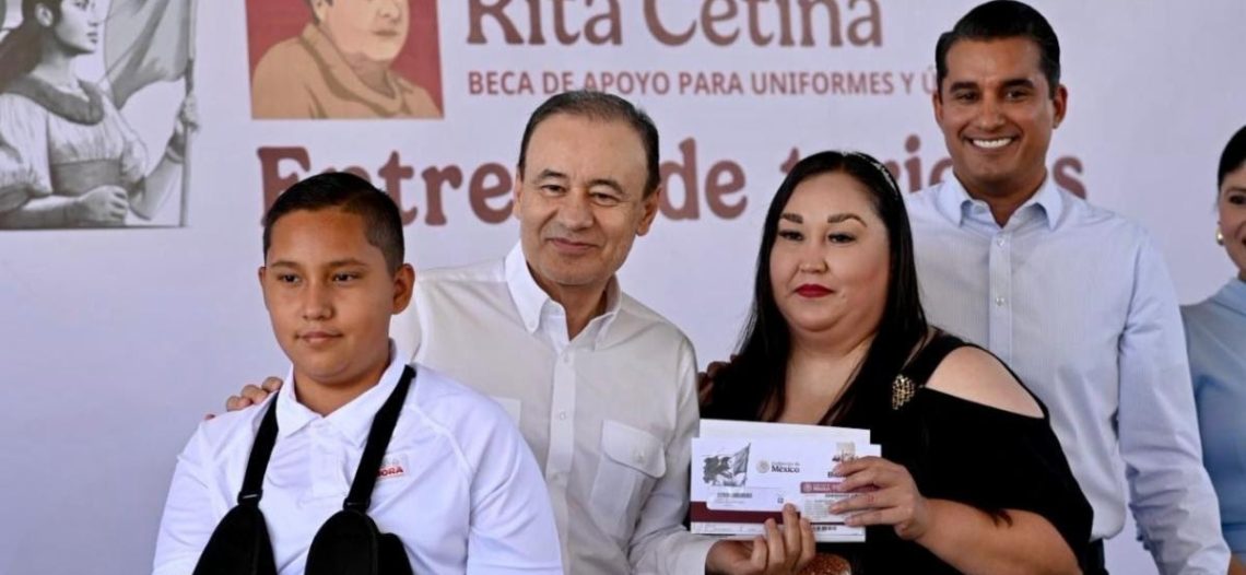 Arranca Gobernador Durazo entrega de becas Rita Cetina para primarias públicas