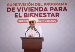 Supervisa Gobernador Durazo construcción de Viviendas del Bienestar en Navojoa