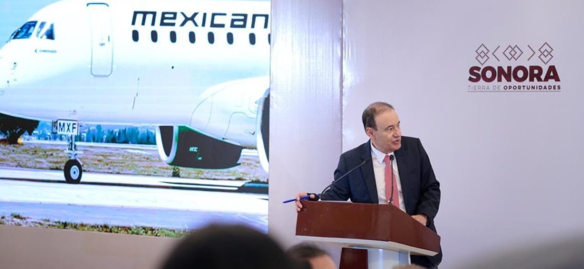 Sonora suma nueva ruta aérea de Mexicana entre el AIFA y Hermosillo