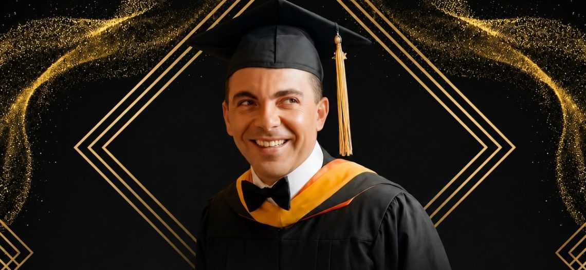 Cristian Castro se gradúa de preparatoria; Verónica Castro lo acompañó en CDMX