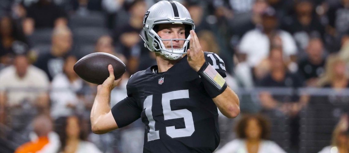 Fernando Mendoza lanza su primer touchdown con Las Vegas Raiders