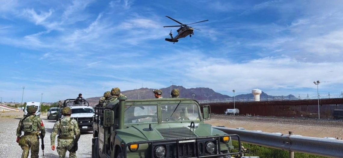México y EU despliegan fuerzas en frontera para enviar mensaje a cárteles