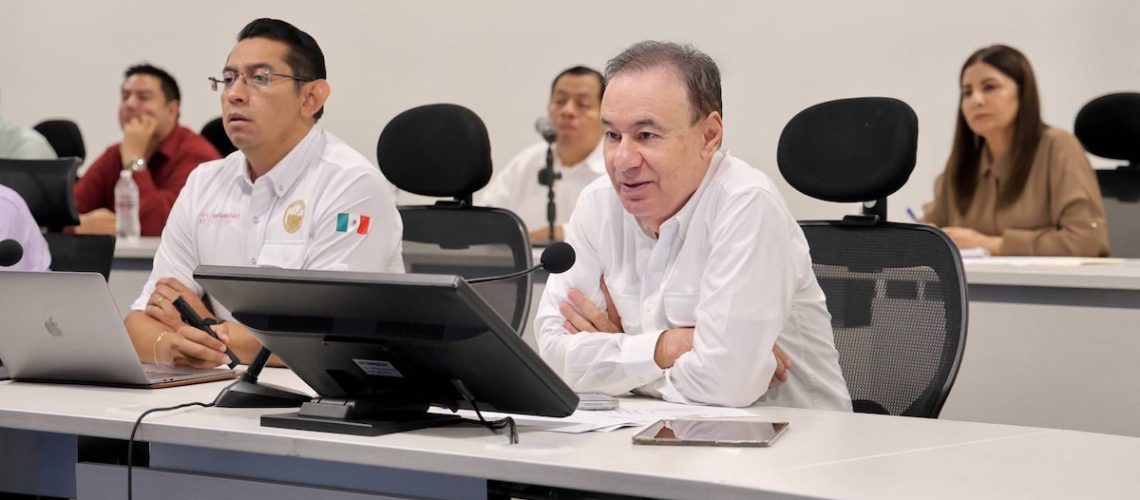 Gobernador Durazo coordina atención por tormenta Polo con 144 albergues