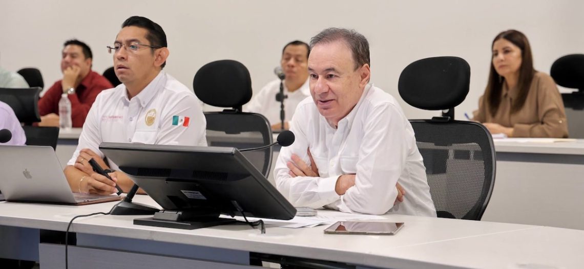 Gobernador Durazo coordina atención por tormenta Polo con 144 albergues