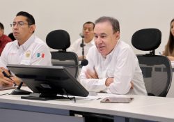 Gobernador Durazo coordina atención por tormenta Polo con 144 albergues