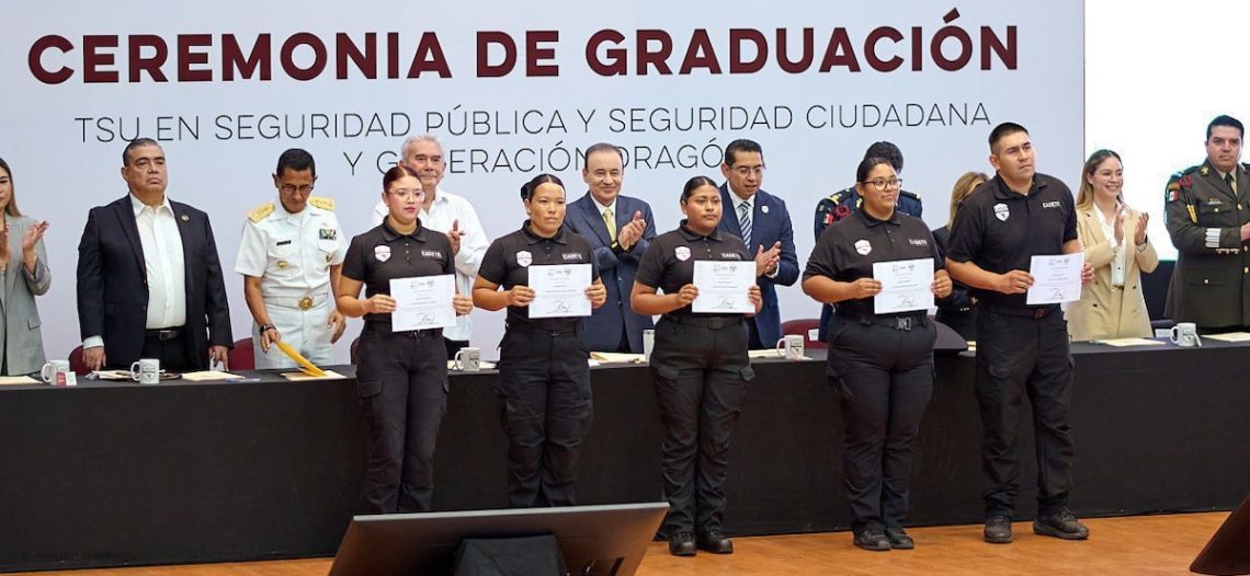 Durazo fortalece Policía Estatal con incorporación de 271 nuevos elementos