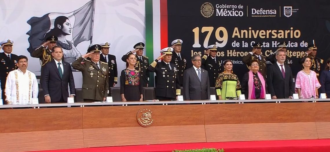 Sheinbaum conmemora la gesta de los Niños Héroes con solemne homenaje nacional