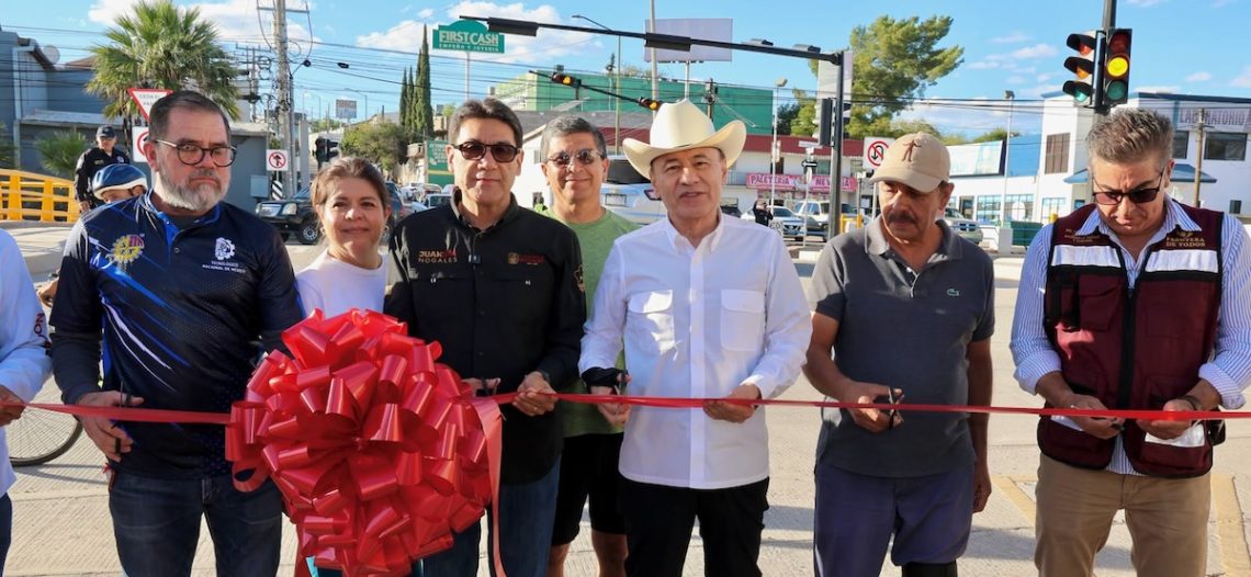 Gobernador Alfonso Durazo inaugura puente de más de 17 mdp en Nogales