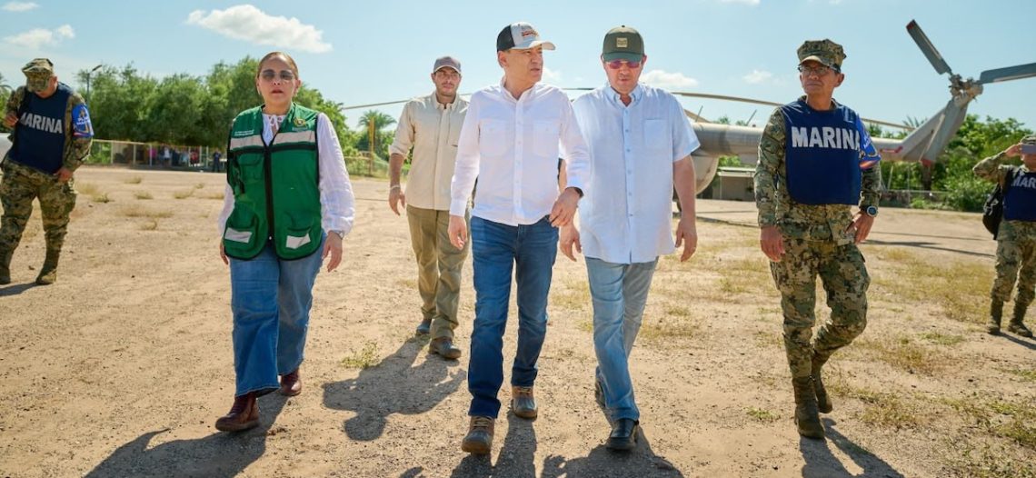 Alfonso Durazo despliega acciones de remediación por huracán Polo en Sonora