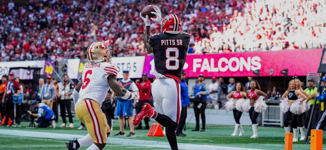 Falcons vence a los 49ers y termina con su invicto en la temporada NFL